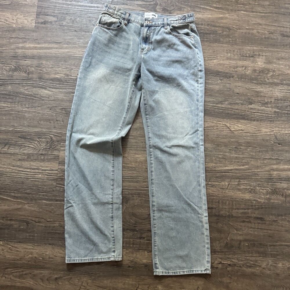 Fashion Nova Straight Leg Jeans light Wash Blue Denim Women size 11